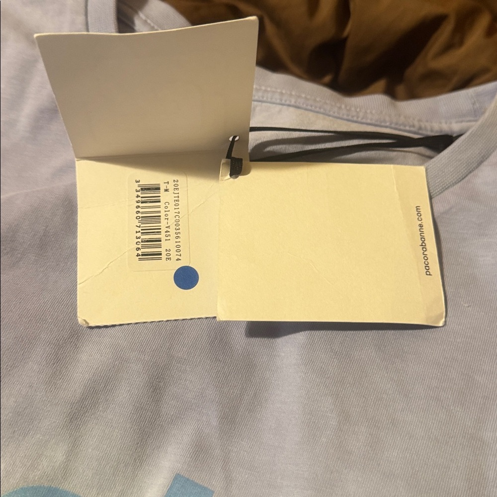 Paco Rabanne Blue Gradient Short Sleeve Tee - Picture 6 of 7